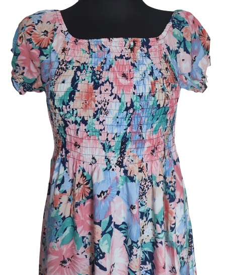 Sukienka suknia damska długa maxi w kwiaty uni