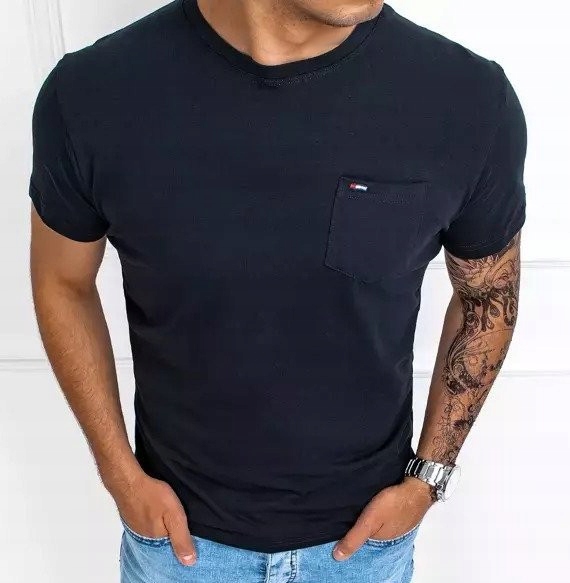 T-shirt męski bluzka koszulka basic męska flaga M