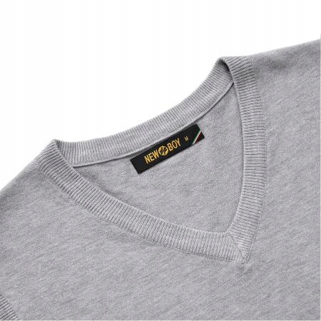 Bezrękawnik pulower sweter męski kamizelka bez rękawów S szary