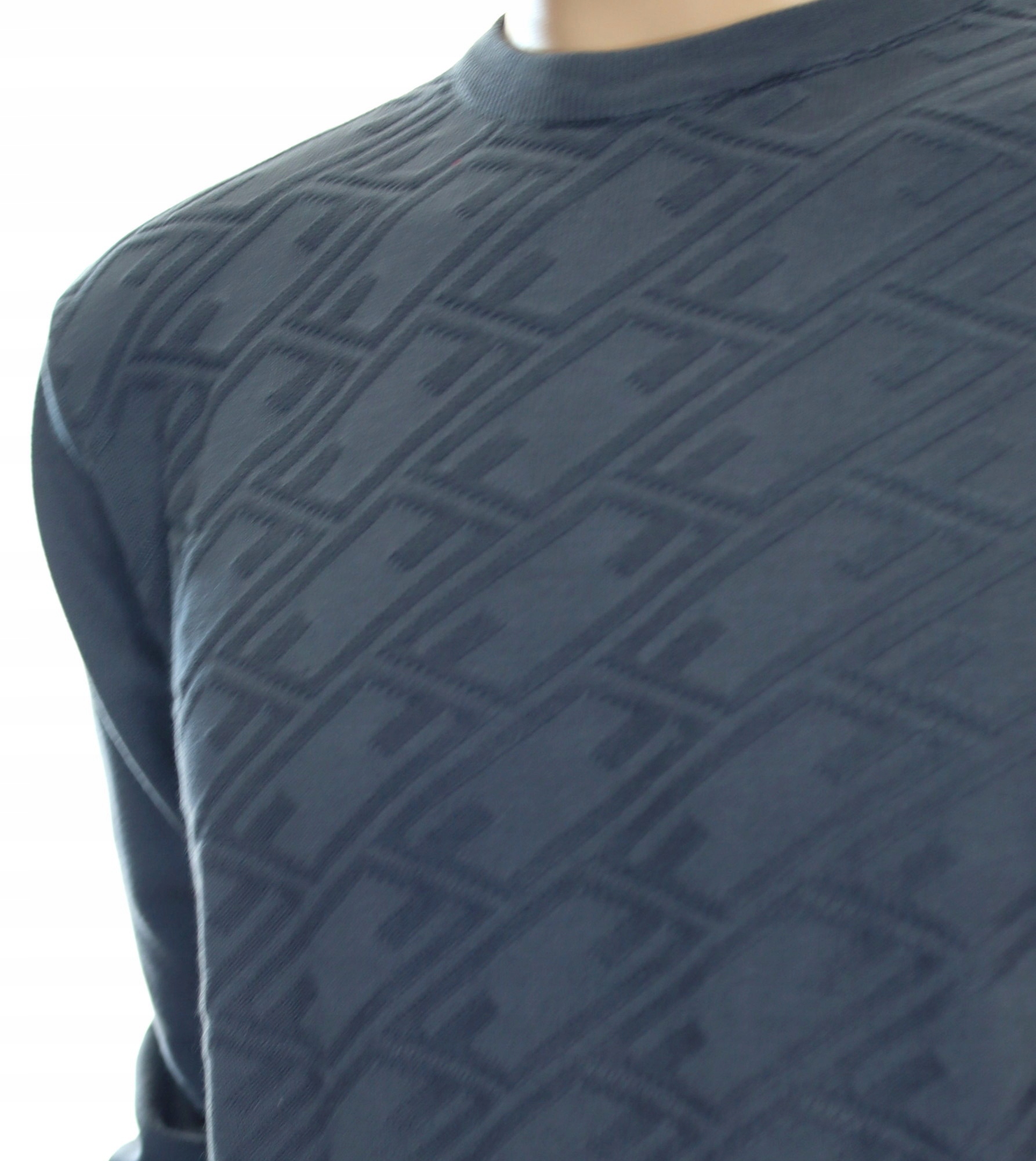 STROKERS klasyczny elegancki sweter męski z bawełny M szary grafitowy