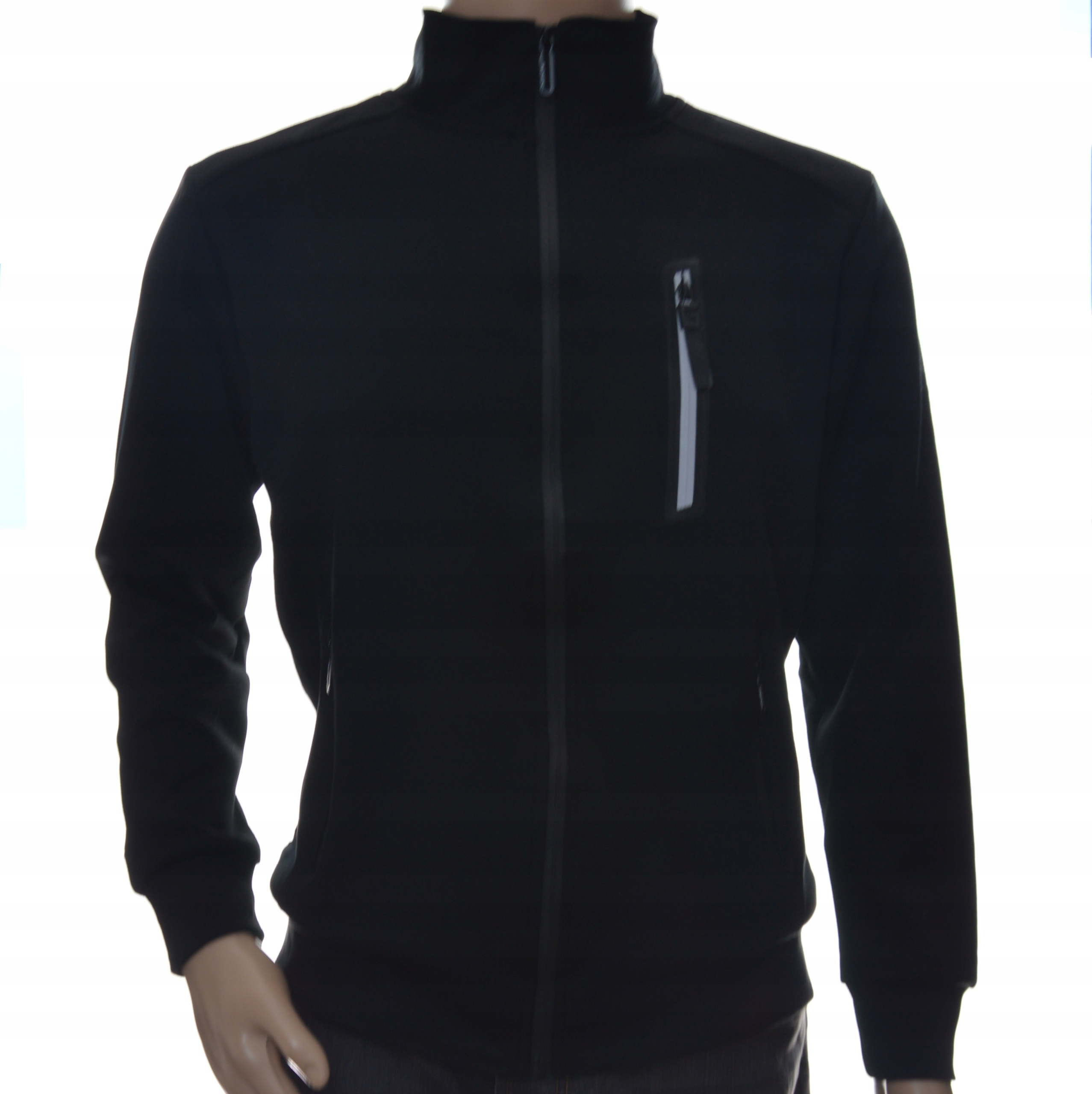 Bluza męska rozpinana ze stójką M/L PREMIUM czarna