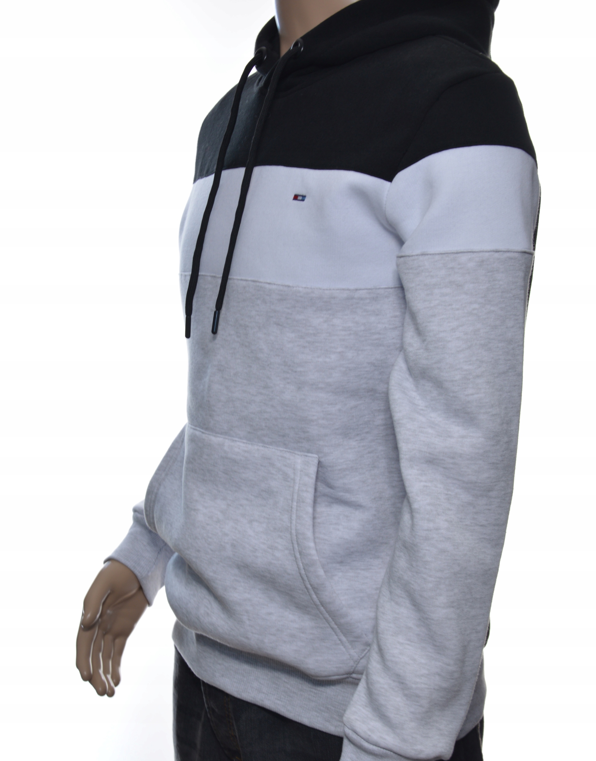 Męska bluza dresowa z kapturem kangurka M