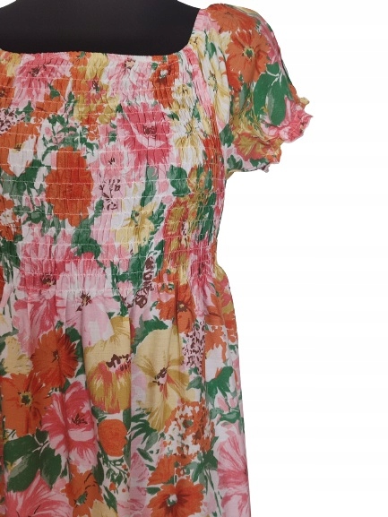 Sukienka suknia damska długa maxi w kwiaty uni