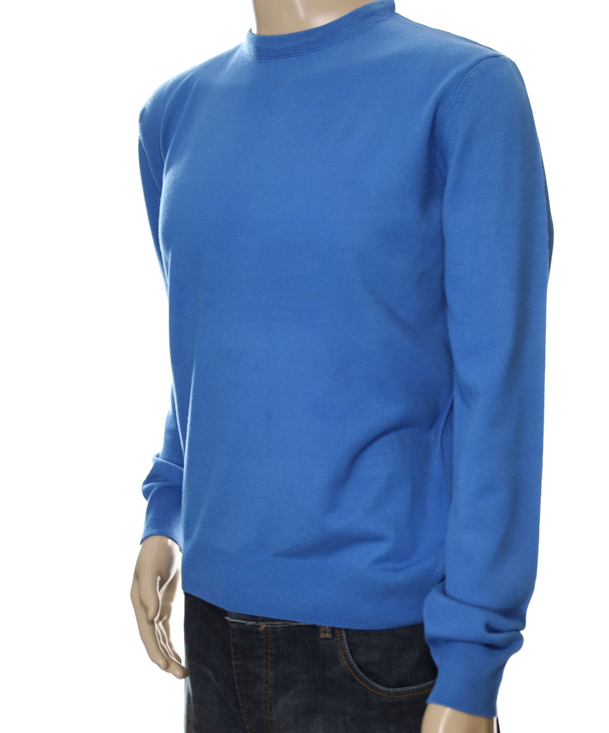 Sweter męski z kaszmiru i wełny merynosów pod szyję XXL 2XL kaszmirowy