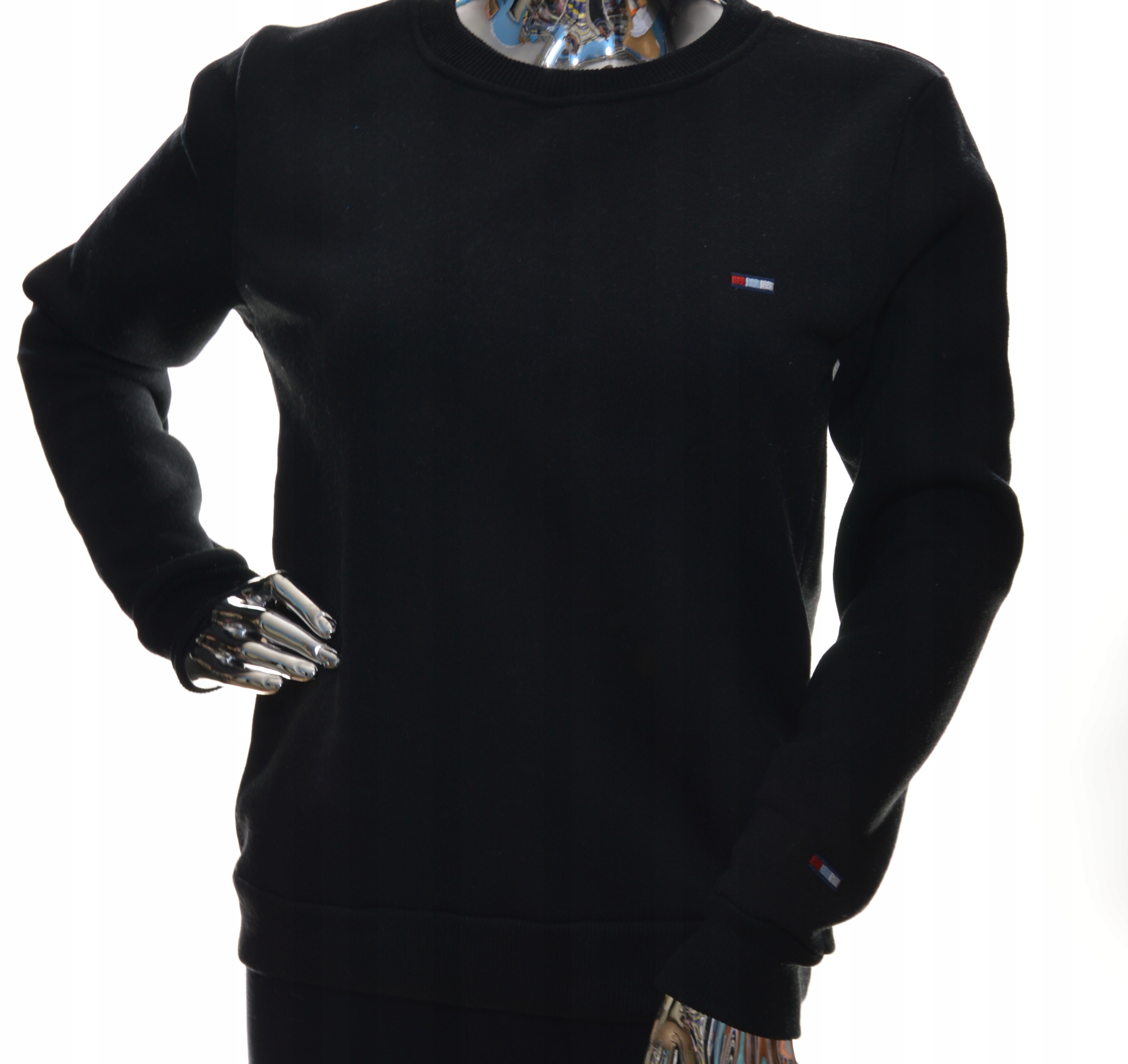 Damska bluza dresowa basic pod szyję gładka TOMY S