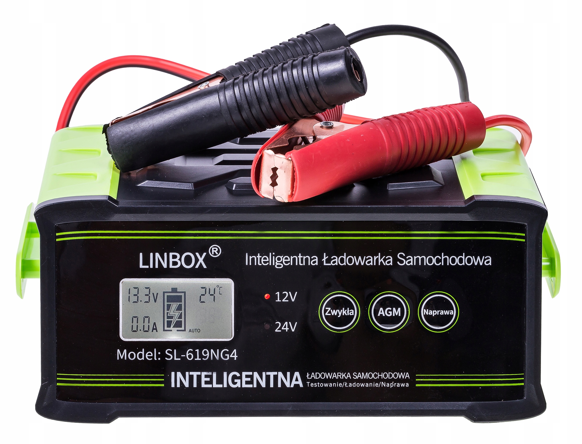 Prostownik Samochodowy do Akumulatorów 24V 12V 30A AGM START-STOP