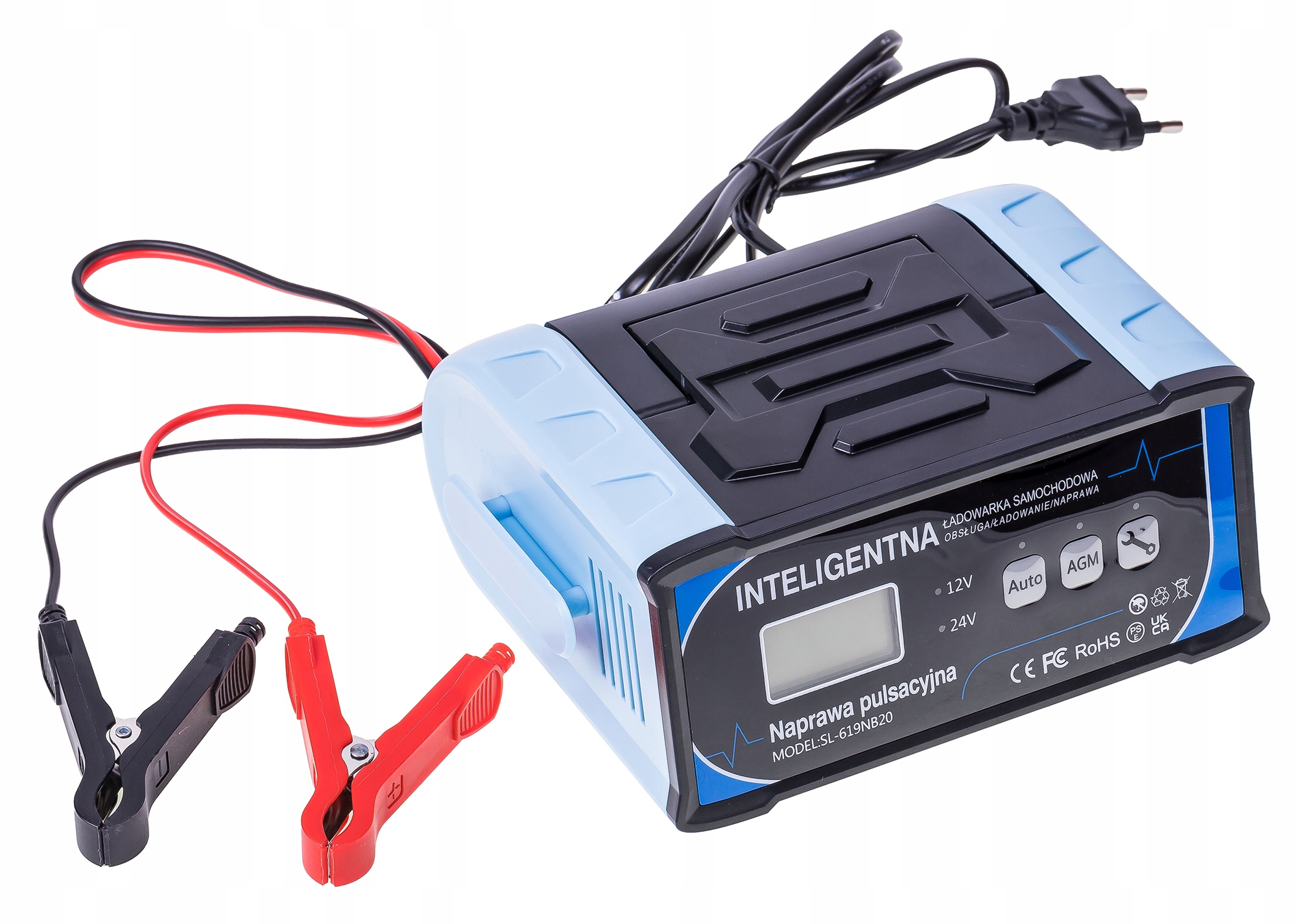 Prostownik Samochodowy do Akumulatorów 24V 12V 11A AGM START-STOP