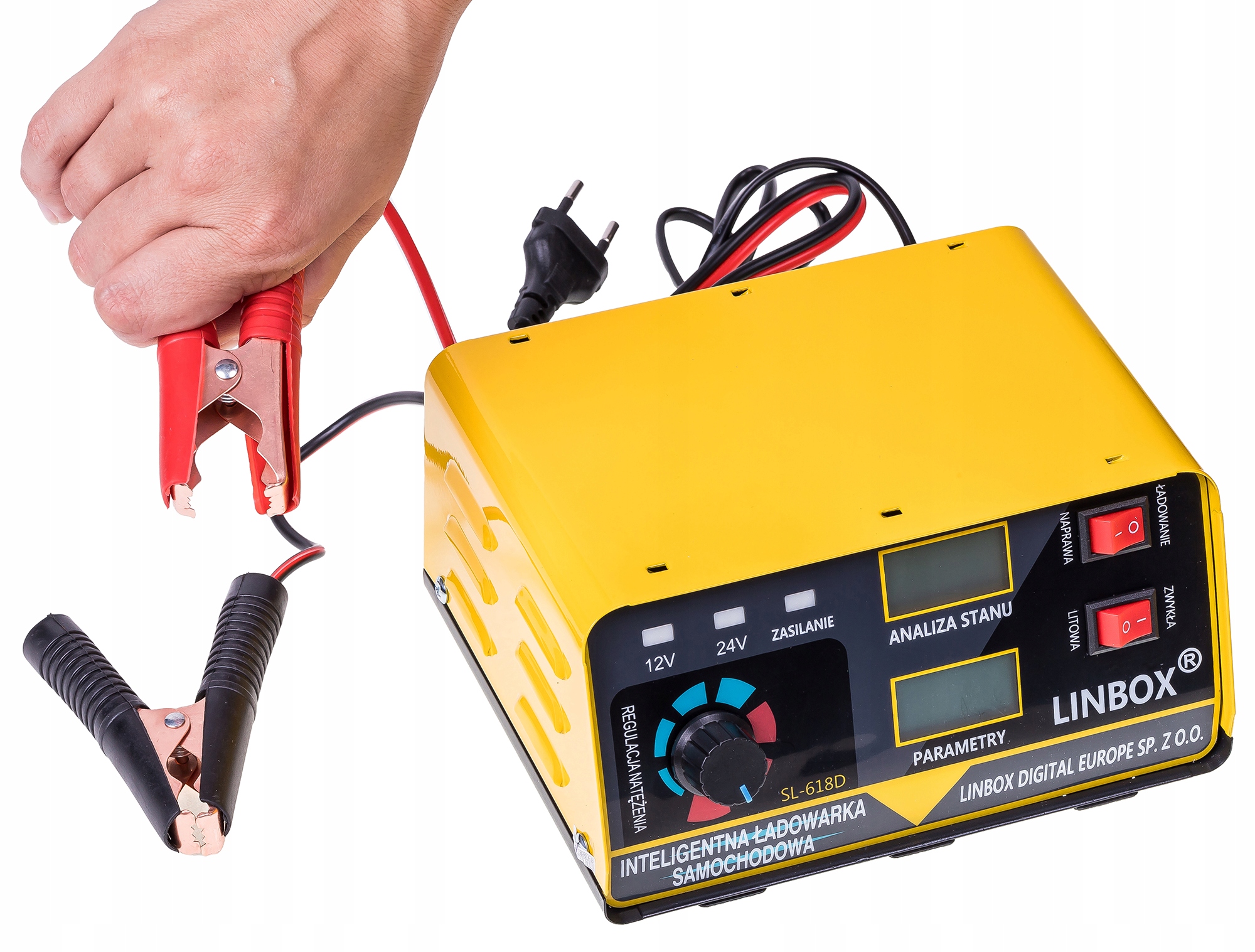 Prostownik Samochodowy do Akumulatorów 24V 12V 20A POLSKIE MENU