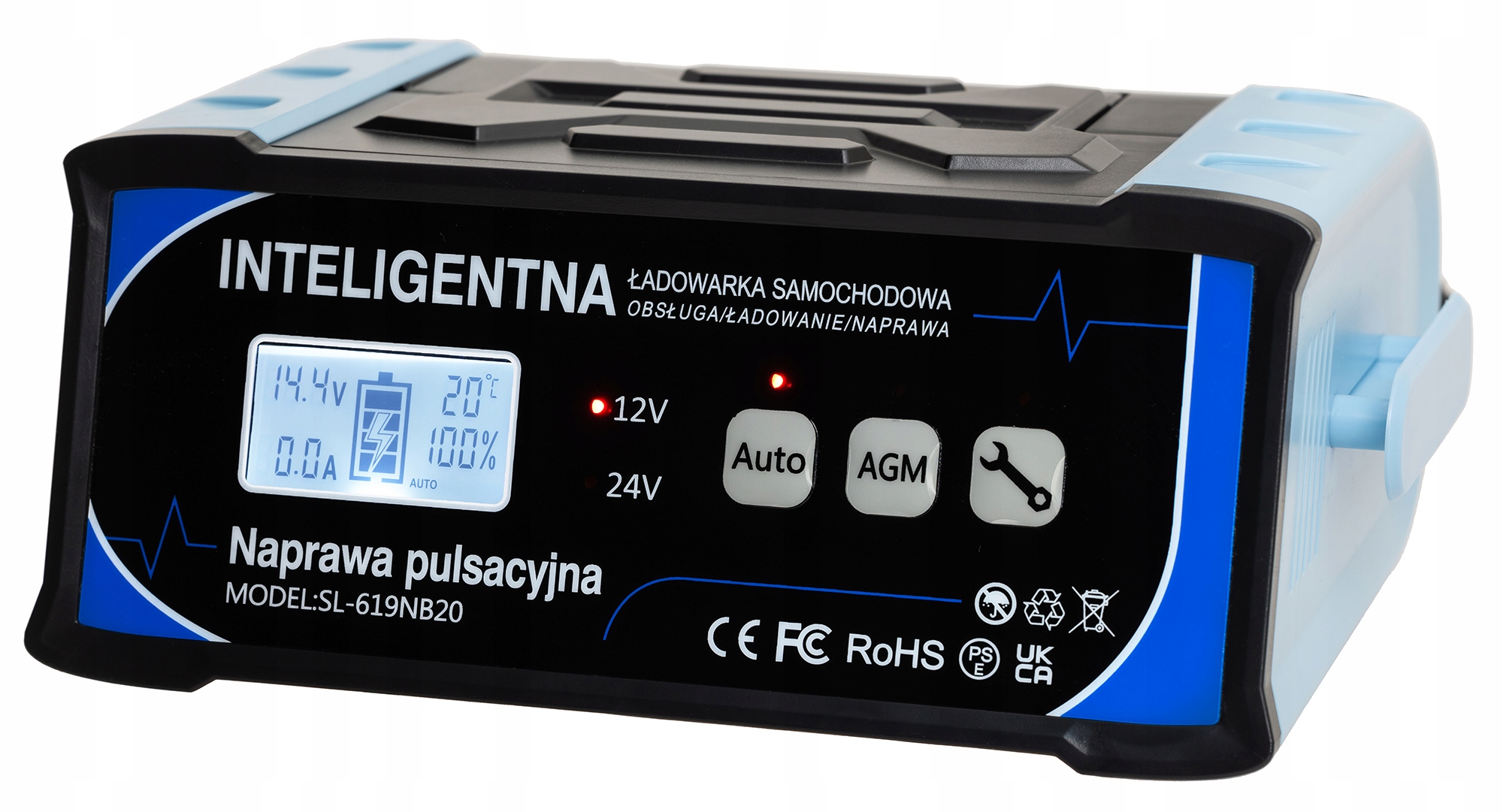 Prostownik Samochodowy do Akumulatorów 24V 12V 11A AGM START-STOP