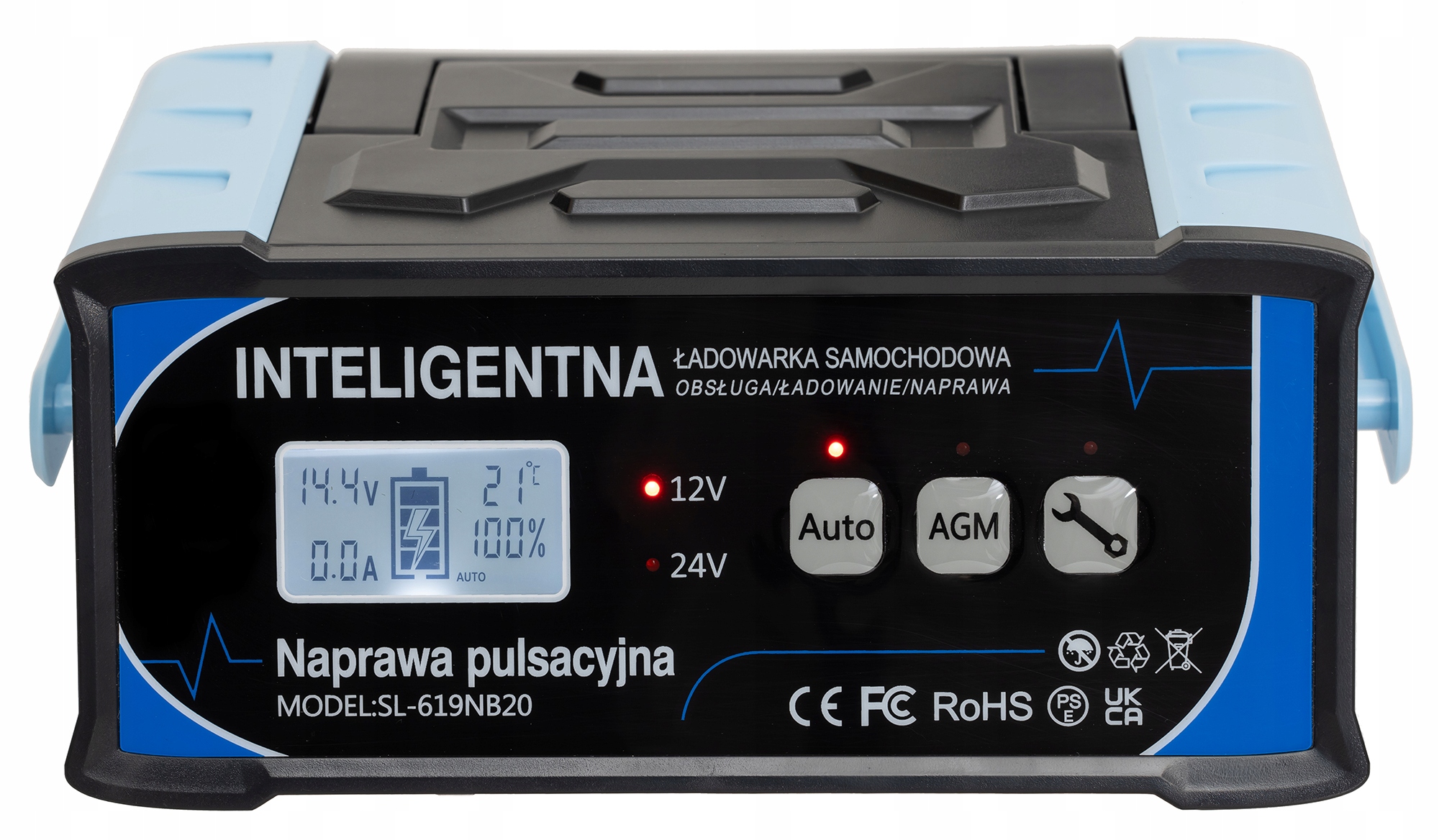 Prostownik Samochodowy do Akumulatorów 24V 12V 11A AGM START-STOP