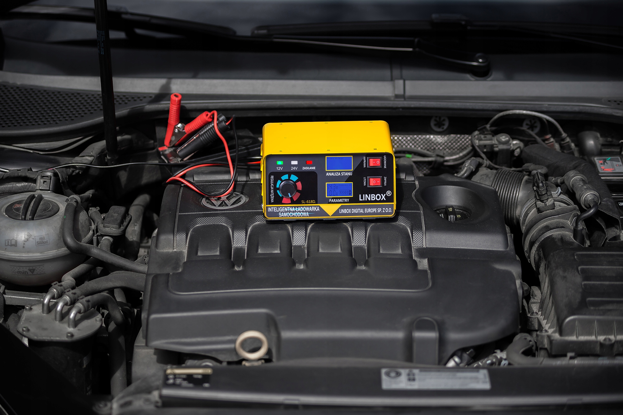 Prostownik Samochodowy do Akumulatorów 24V 12V 20A POLSKIE MENU