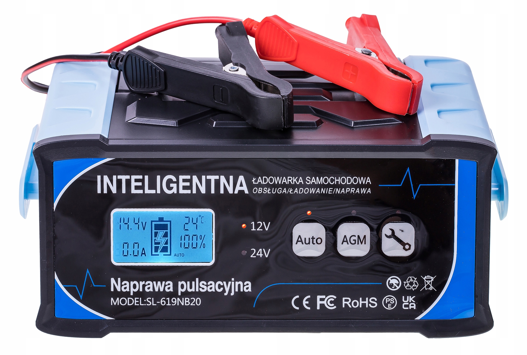 Prostownik Samochodowy do Akumulatorów 24V 12V 11A AGM START-STOP