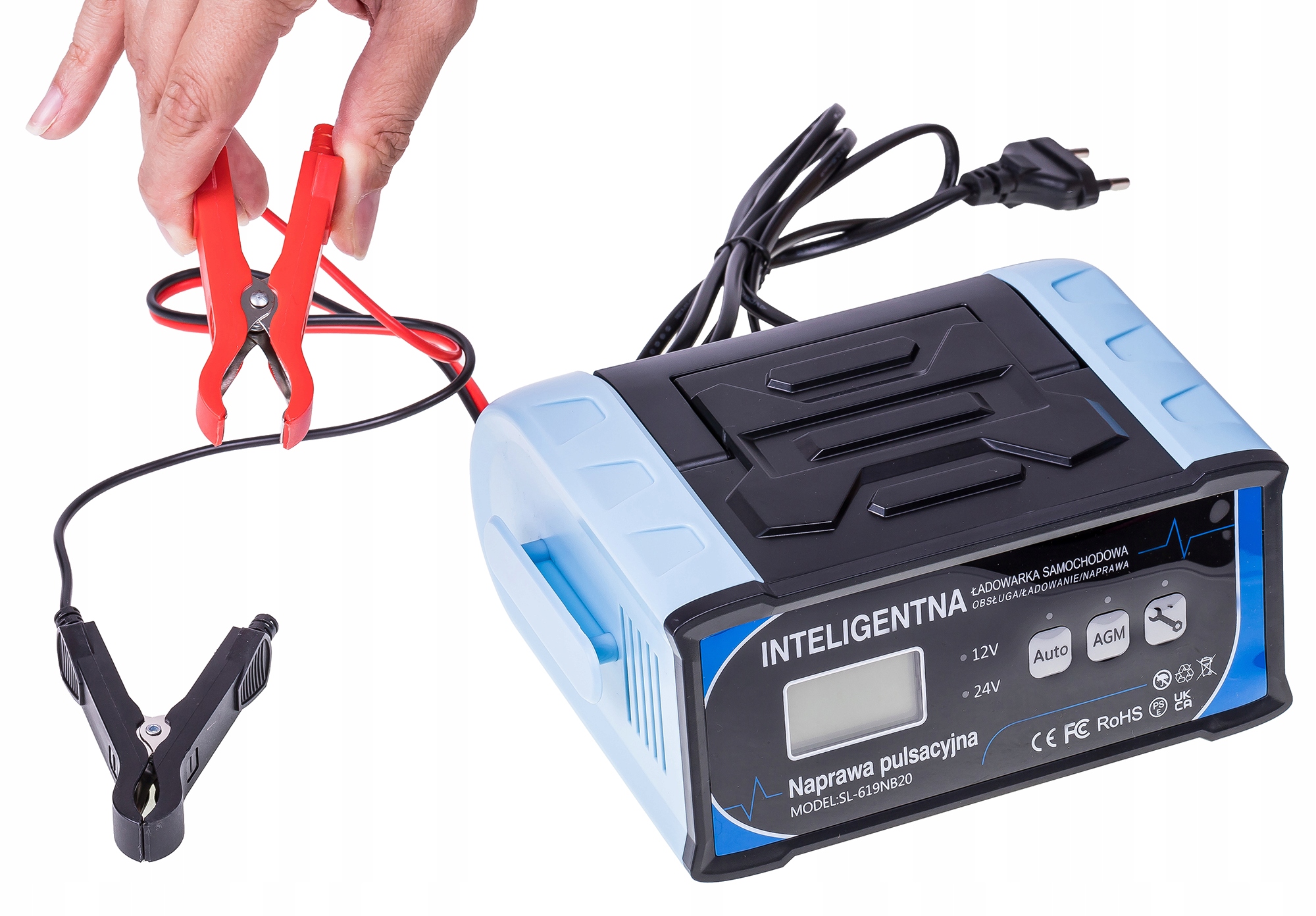 Prostownik Samochodowy do Akumulatorów 24V 12V 11A AGM START-STOP