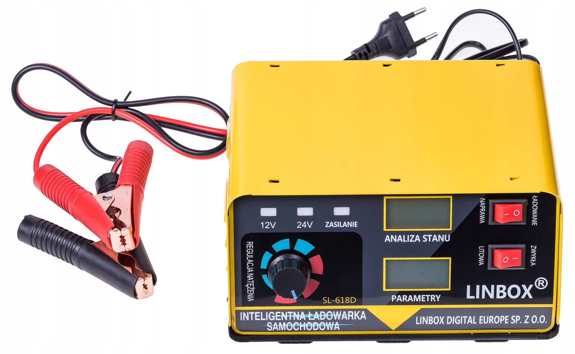 Prostownik Samochodowy do Akumulatorów 24V 12V 20A POLSKIE MENU