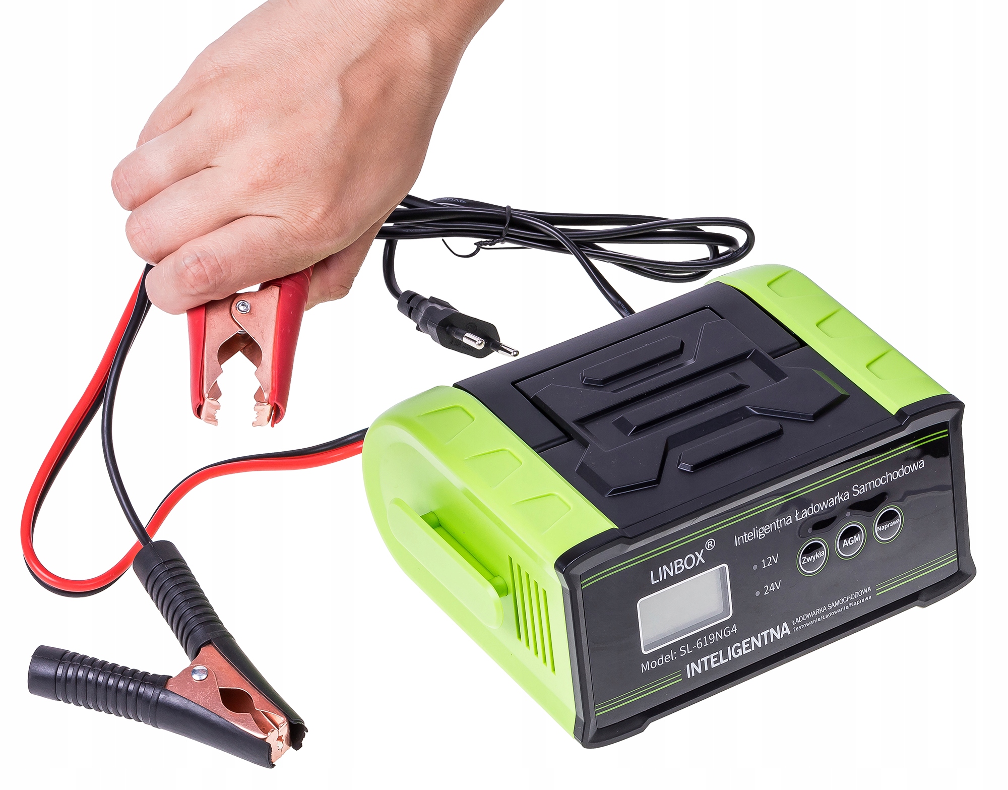 Prostownik Samochodowy do Akumulatorów 24V 12V 30A AGM START-STOP