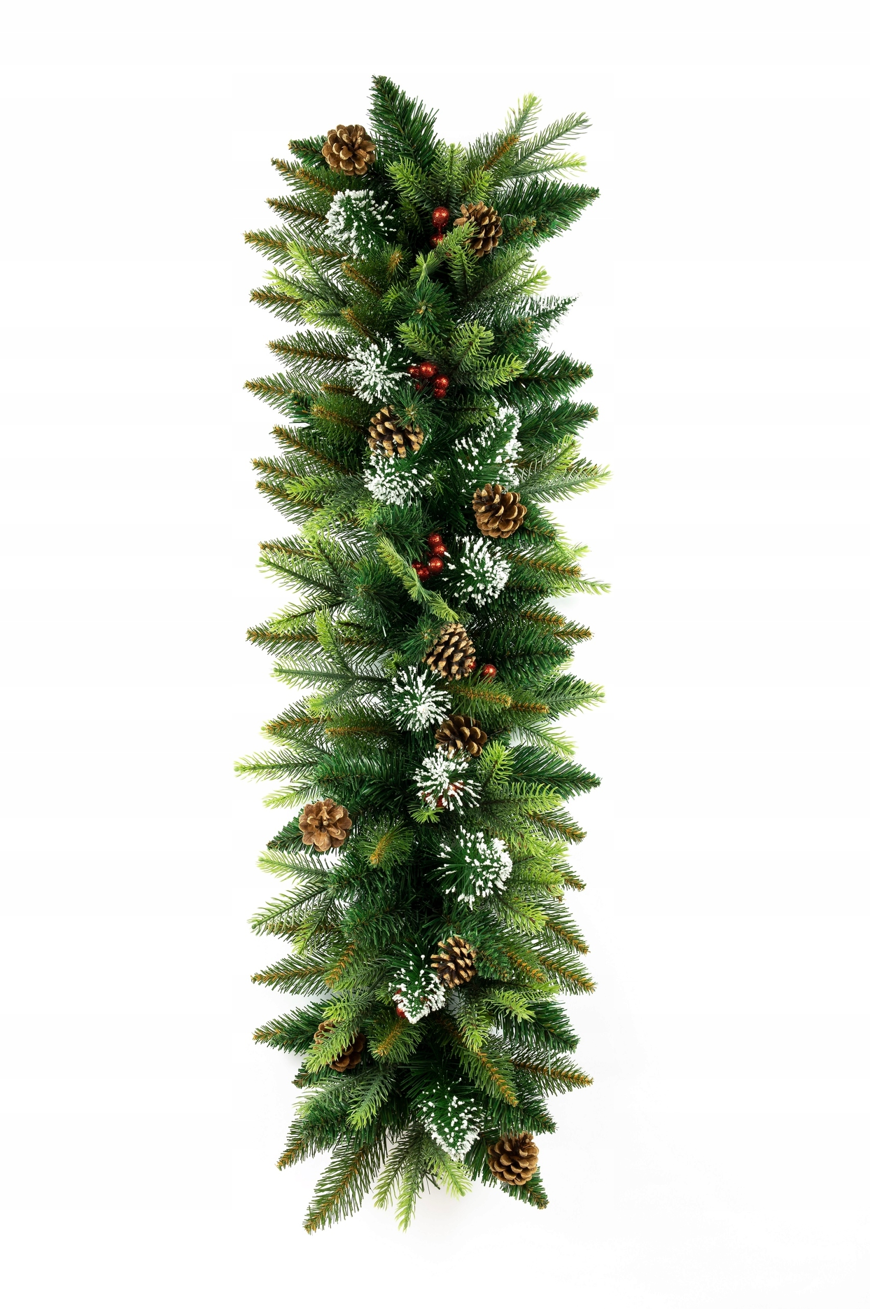 Ghirlandă de Crăciun PREMIUM 100 cm cu conuri și ilex