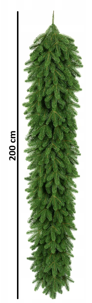 Girlanda borovicová 3D 100% PE 200 cm hustá přírodní