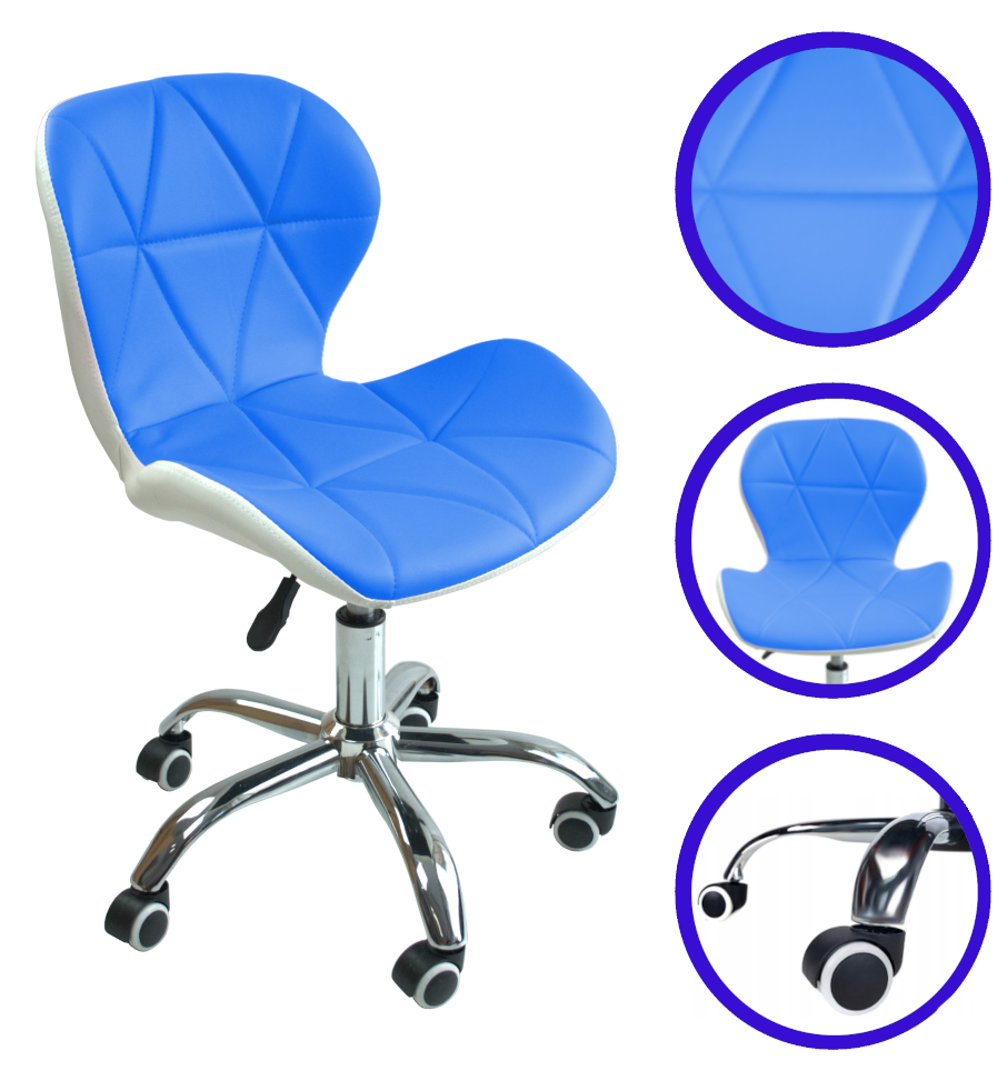 FOTEL KRZESŁO OBROTOWE BIUROWE SKÓRZANE STYLOWE