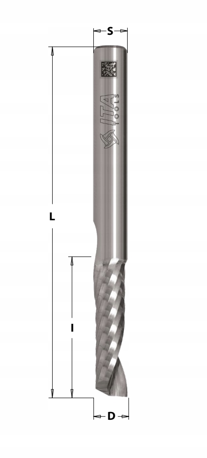 Freza pentru aluminiu Z2 D8 I40 S8mm Pozitiv, Ita tools - eMAG.ro