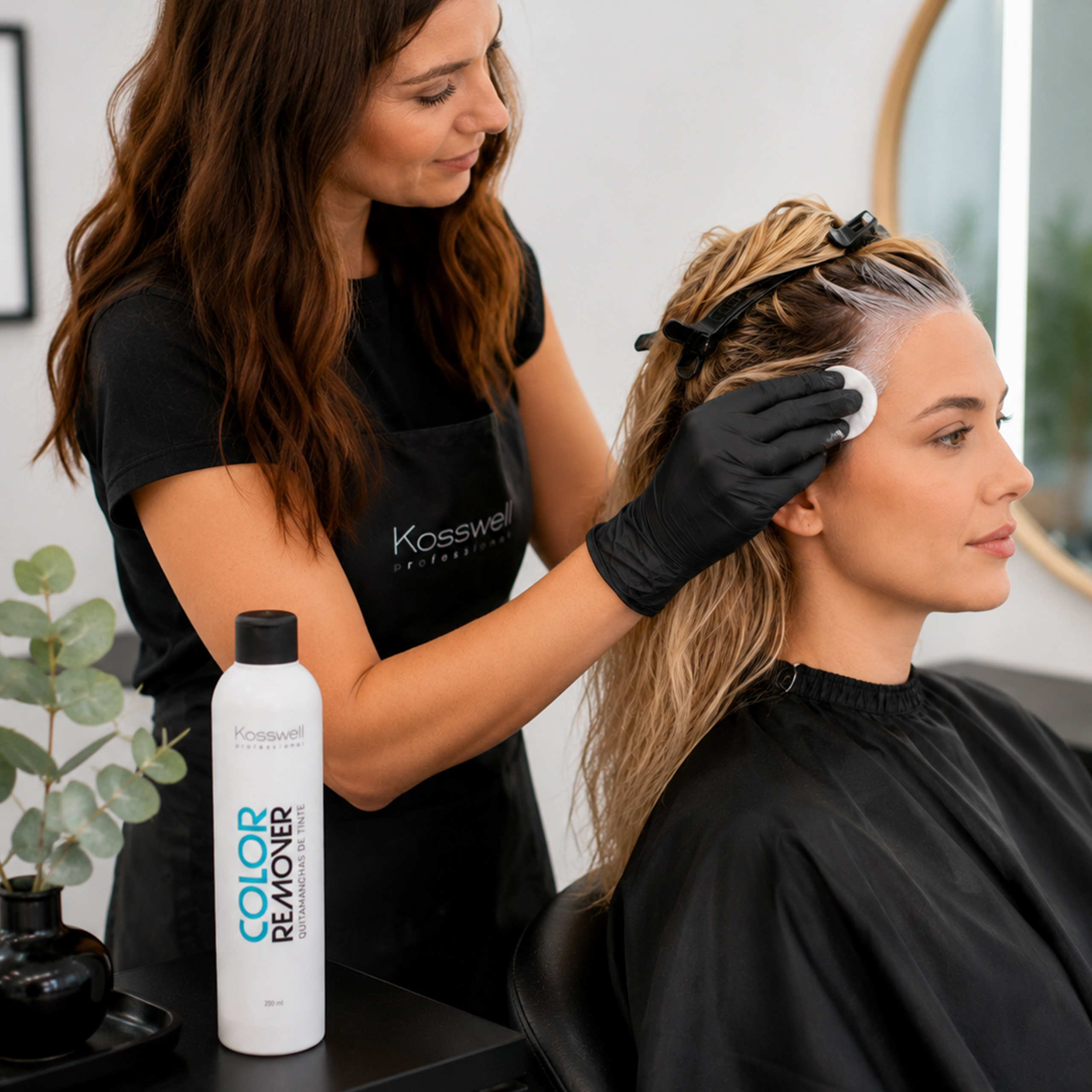 Kosswell Color Remover 250 ml – płyn do usuwania plam po farbowaniu — profesjonalne zastosowanie