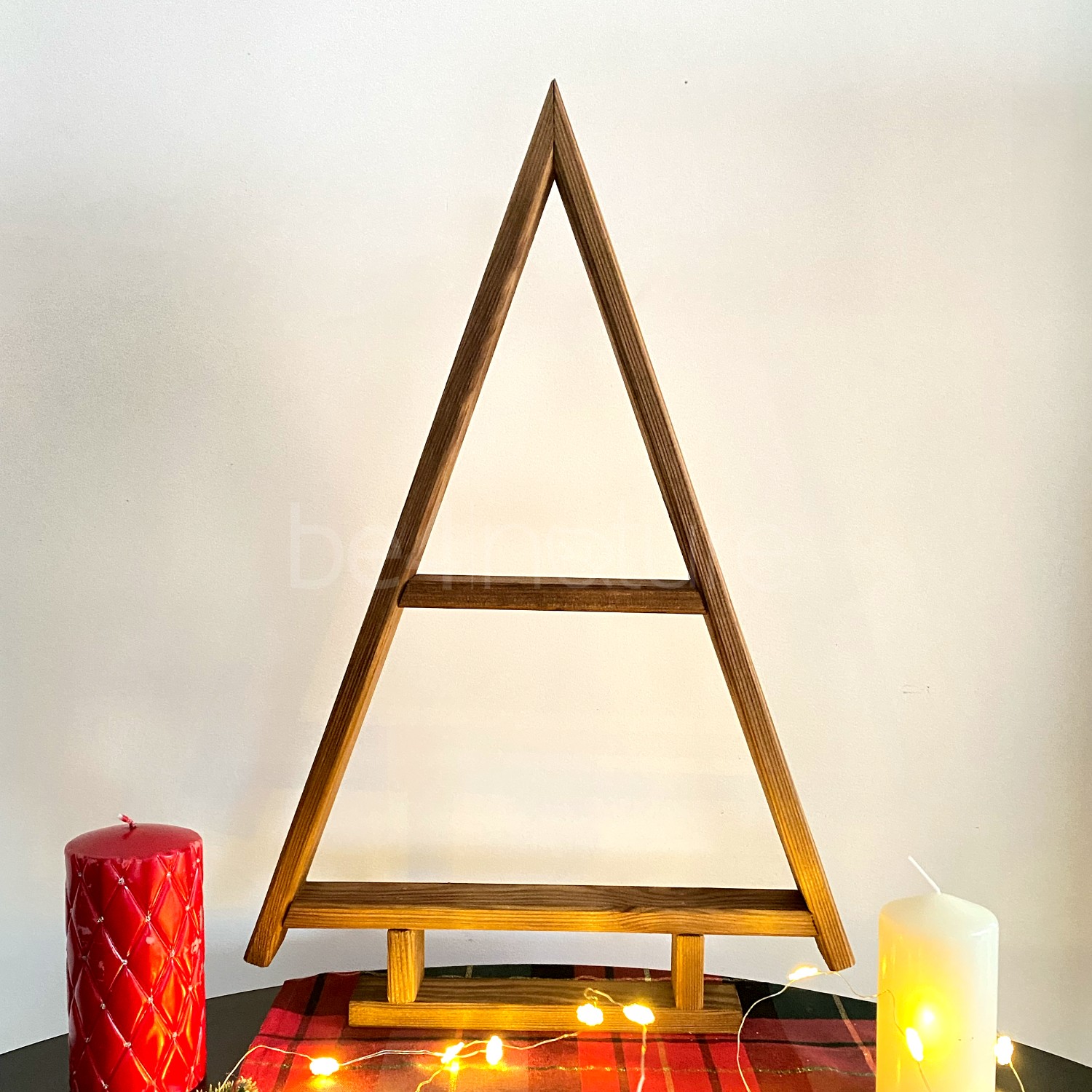 be4nature Choinka sosnowa ozdoba świąteczna Brązowa zestaw 2 szt.