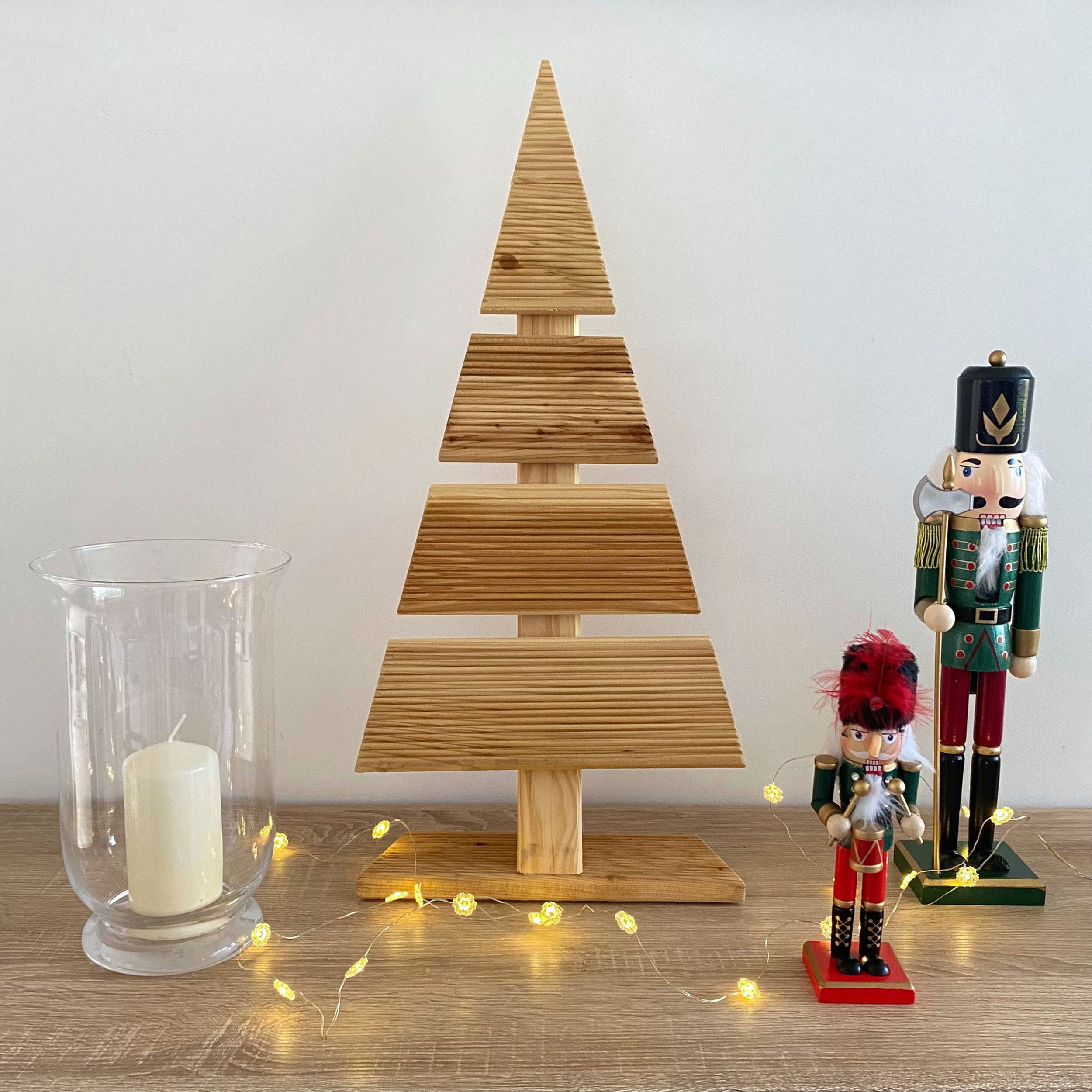 be4nature Choinka modrzewiowa odzoba świąteczna Naturalna 59 x 27 cm