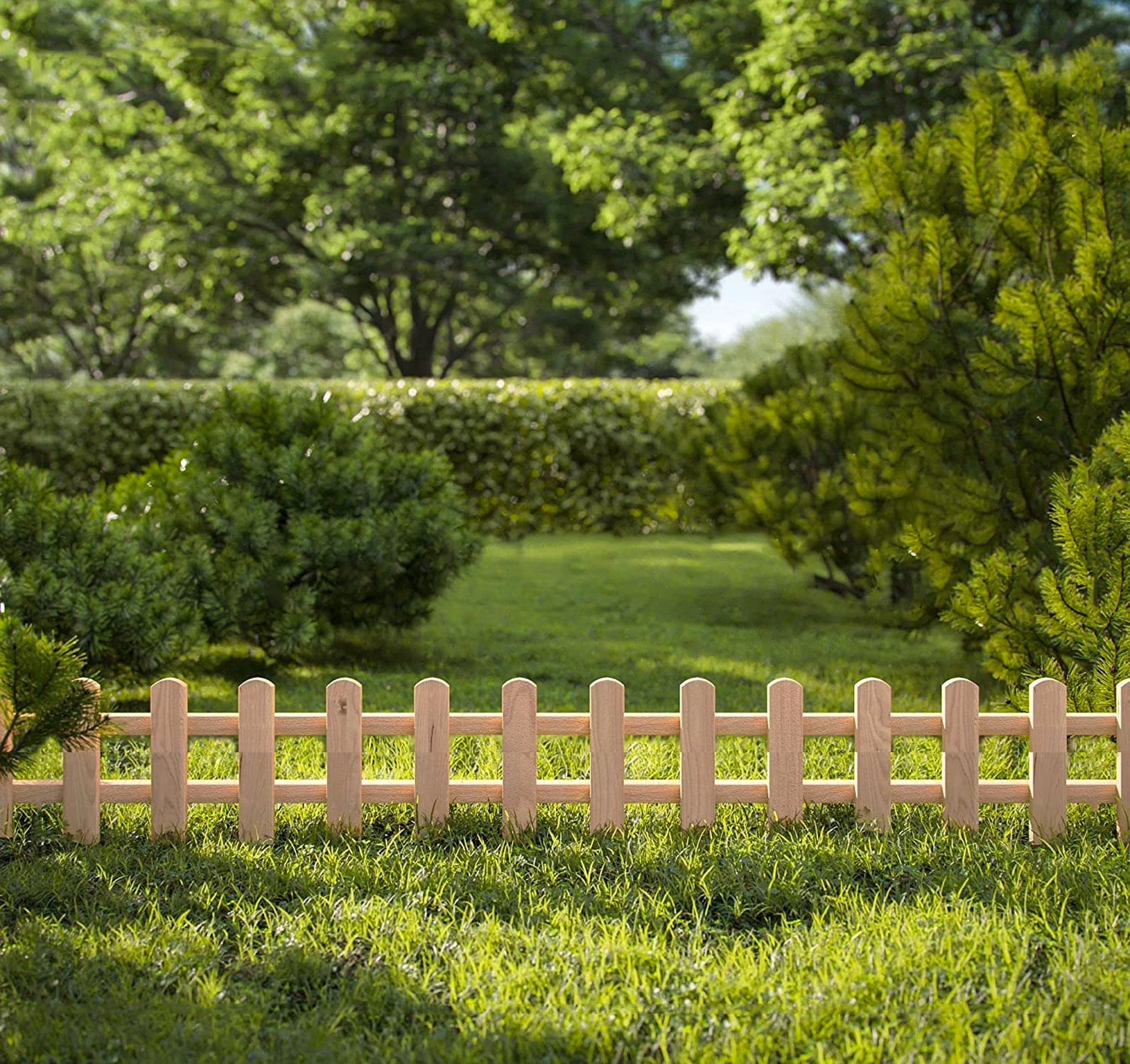 be4nature Płot ogrodowy sosnowy Nieimpregnowany 104 x 30 cm 4 szt.