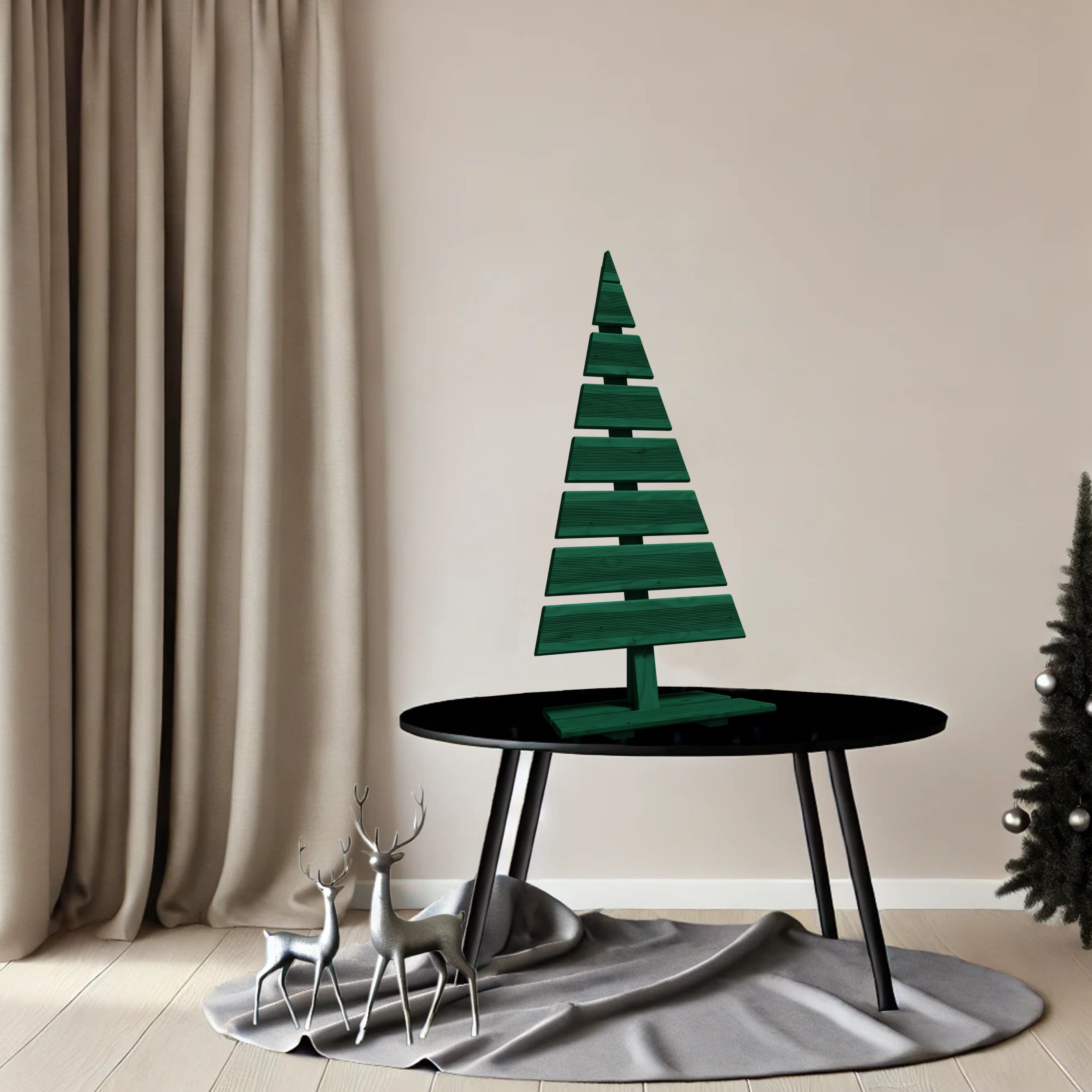 be4nature Choinka modrzewiowa odzoba świąteczna Zielona 92 x 45 cm