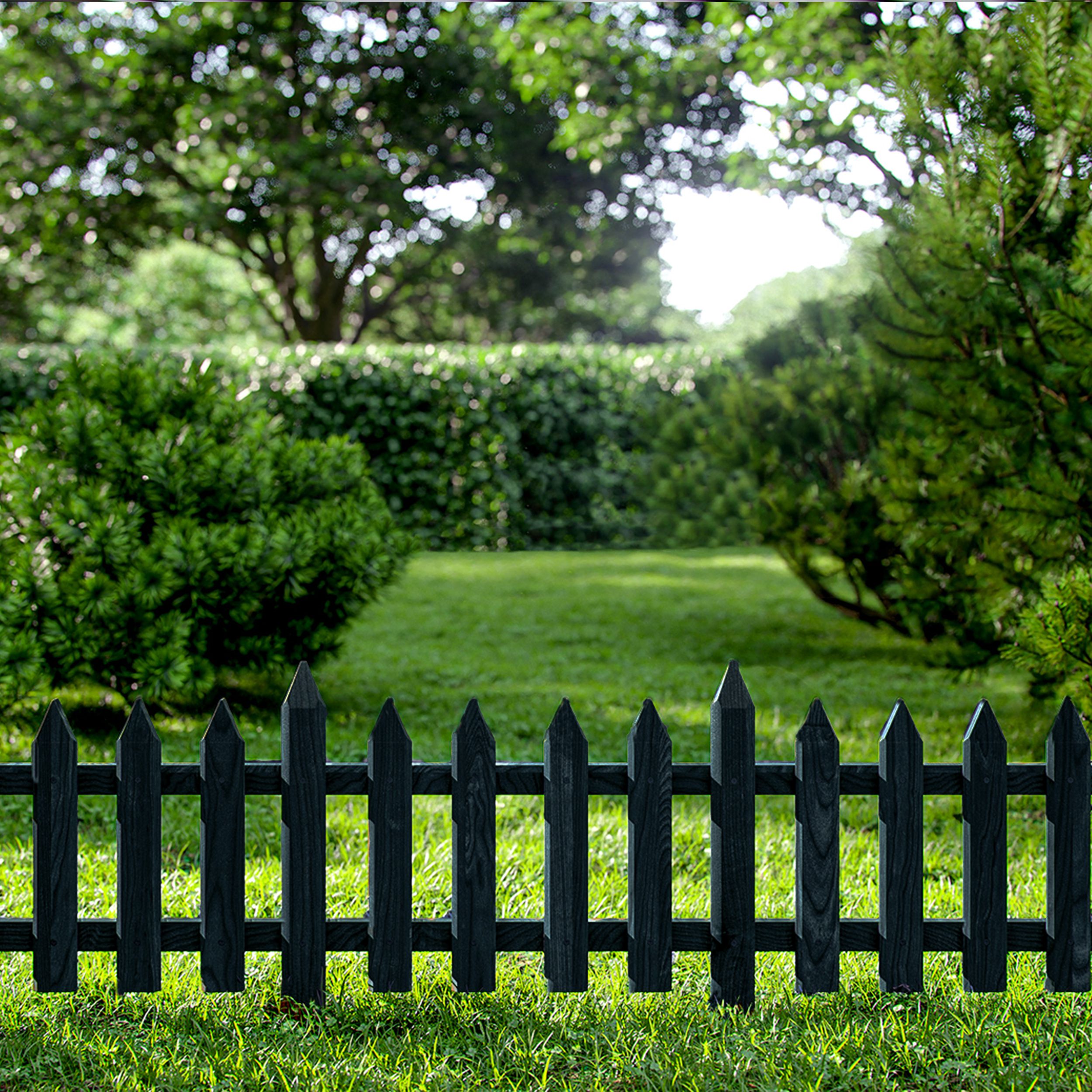 be4nature Płot ogrodowy wtykowy sosnowy Antracyt 103 x 30 cm 1 szt.