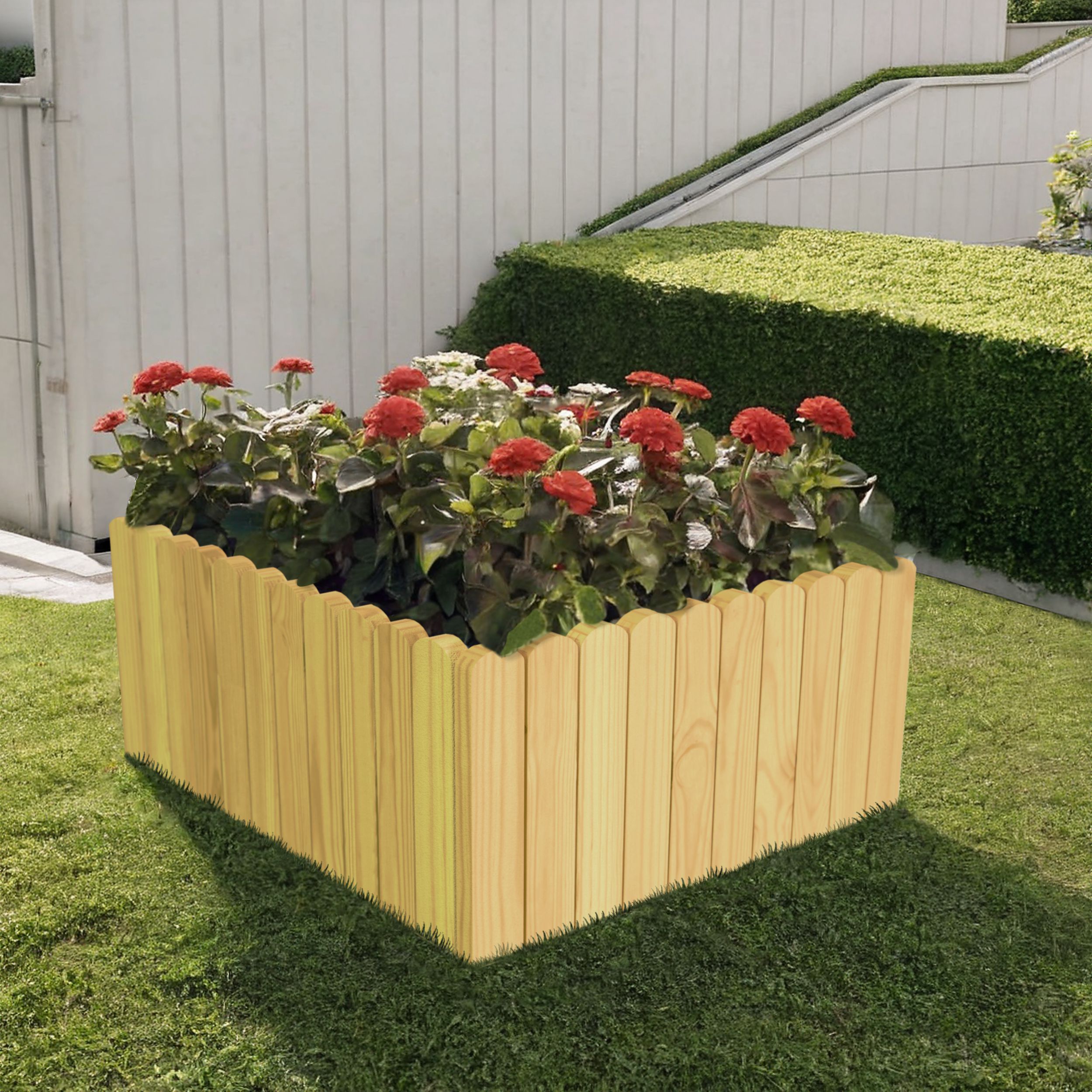 be4nature DREWNIANY PŁOTEK Rollborder obrzeże rabatek 100 x 40 cm