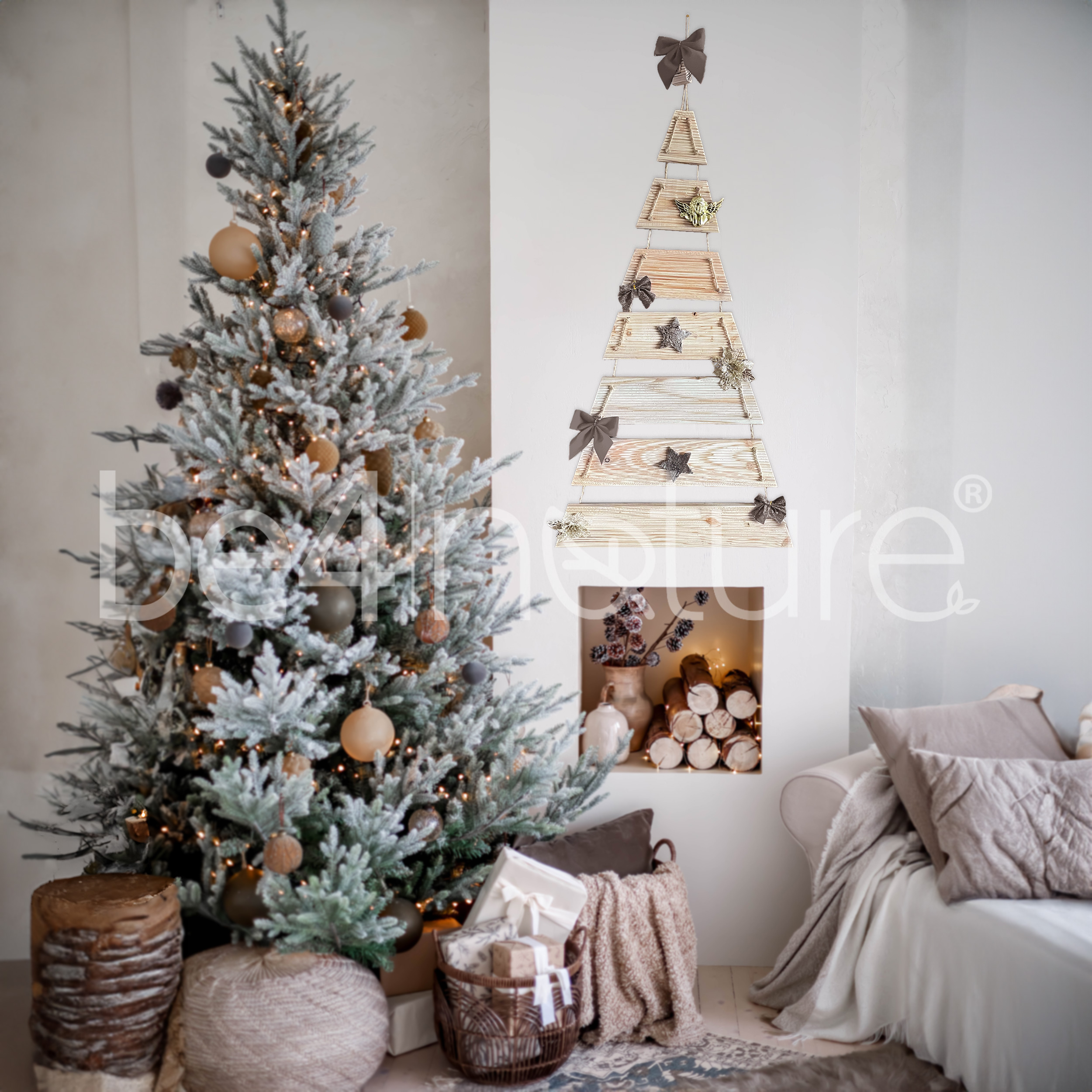 be4nature Choinka modrzewiowa na sznurku Nieimpregnowana 46 x 100 cm