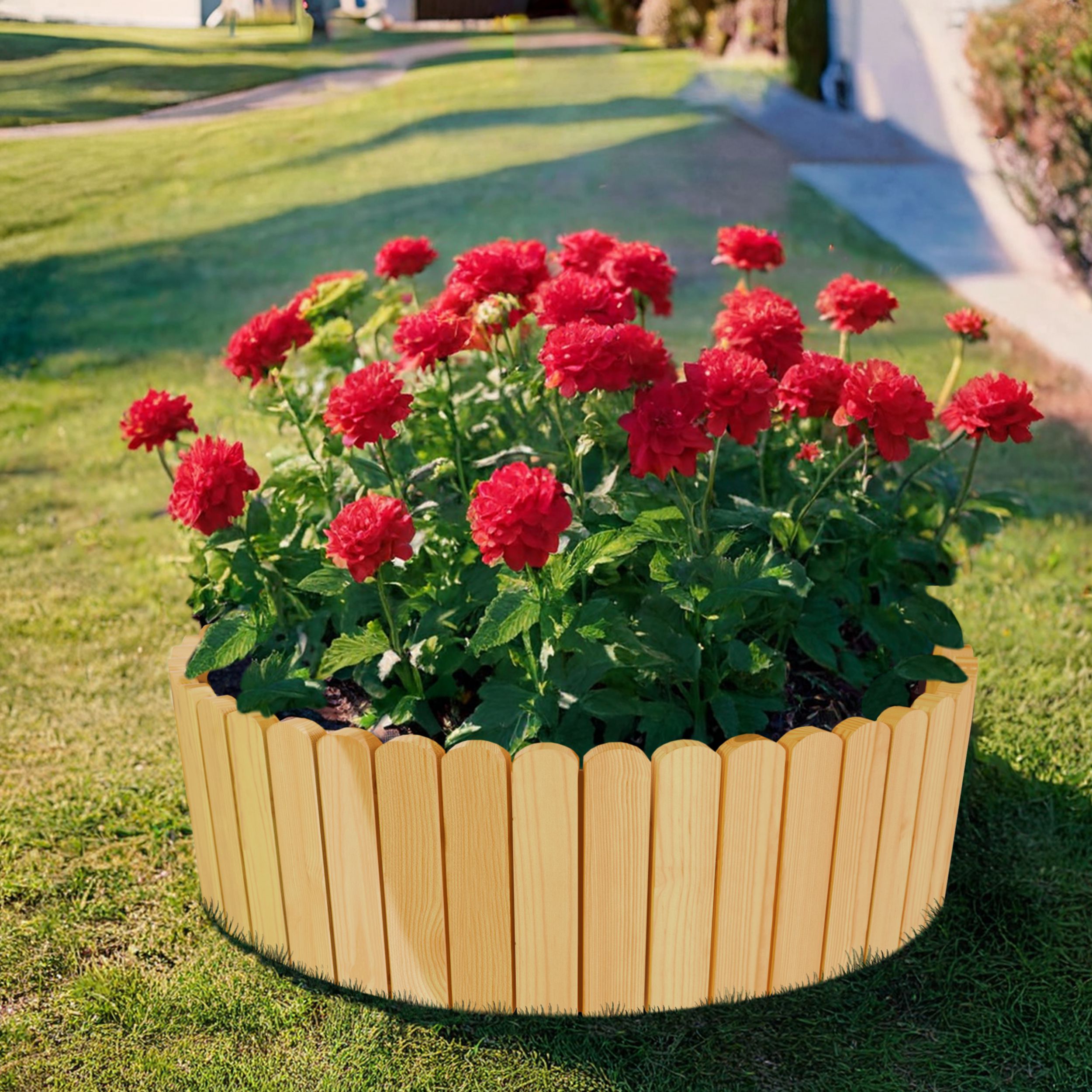 be4nature DREWNIANY PŁOTEK Rollborder obrzeże rabatek 100 x 40 cm