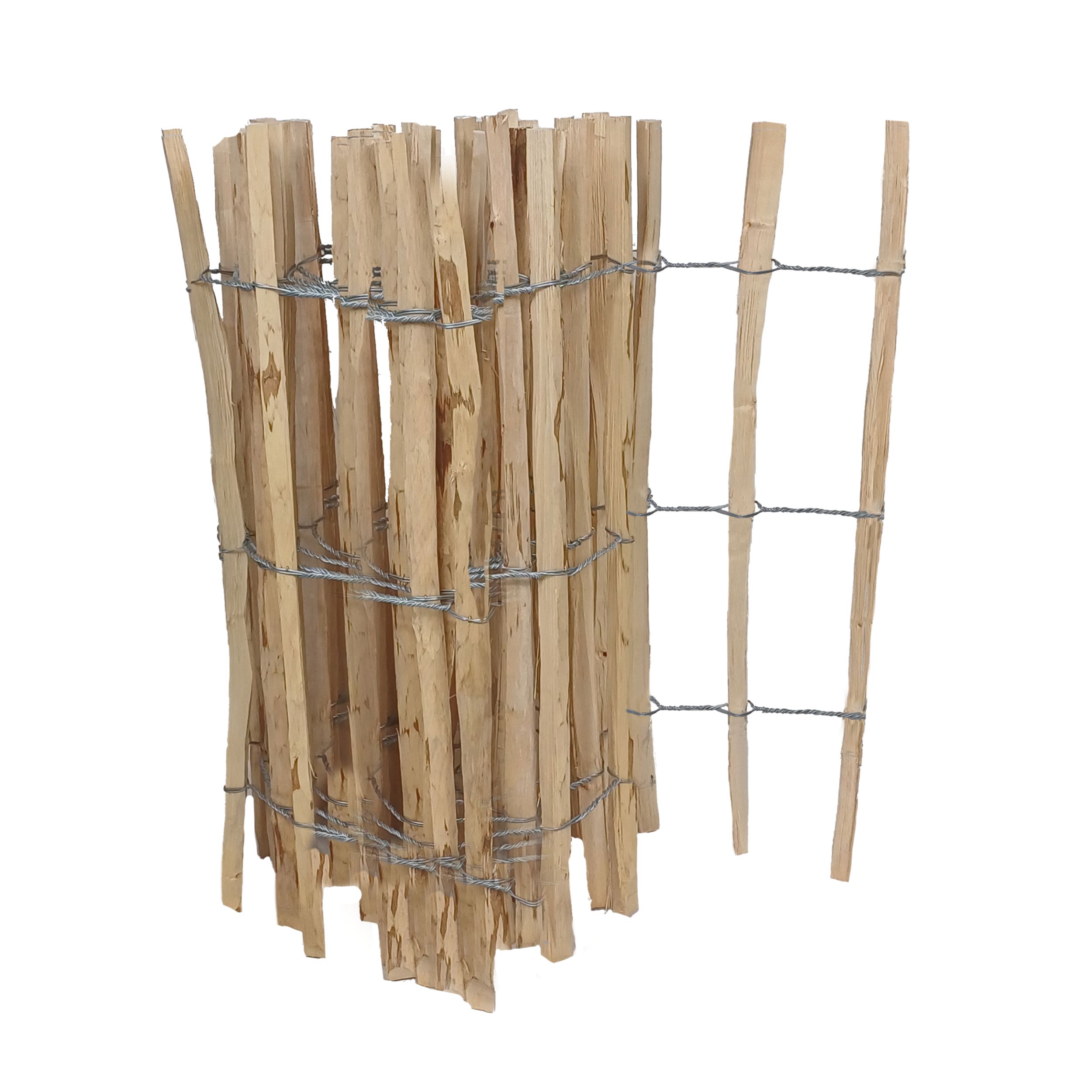 be4nature Płot leszczynowy 100 x 60 cm rozstaw szczebelków 8-10 cm