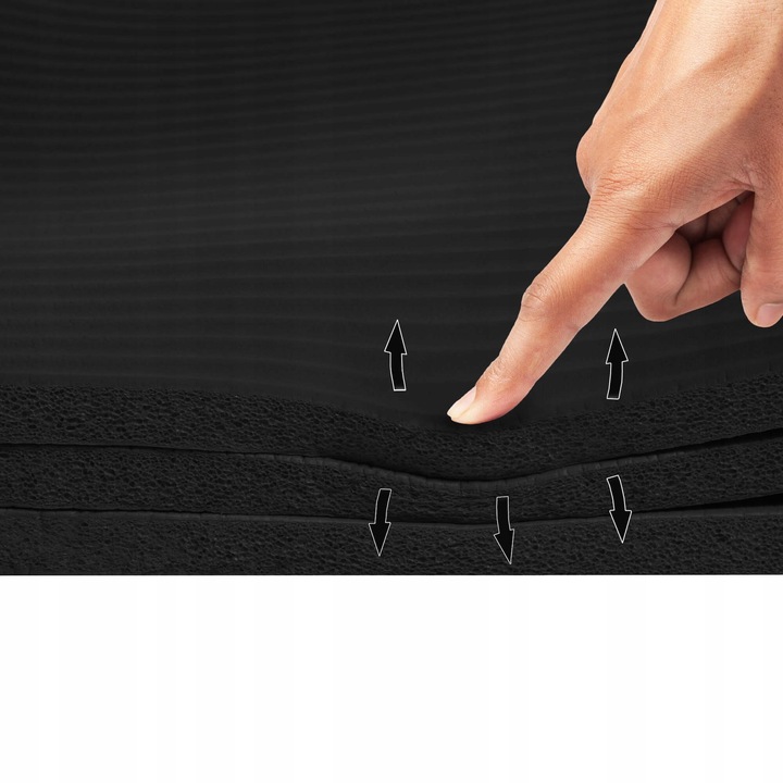 MATA DO JOGI GRUBA ANTYPOŚLIZGOWA DO ĆWICZEŃ PILATESU WYTRZYMAŁA YOGA 180cm