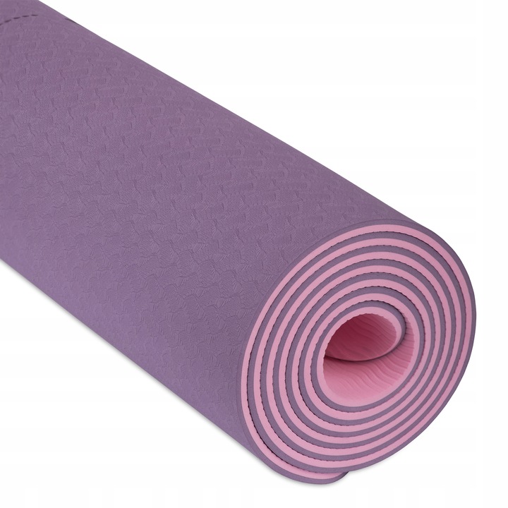 Mata do Jogi i Ćwiczeń TPE 6mm – Purpurowa - Polska Marka Krowa Kot