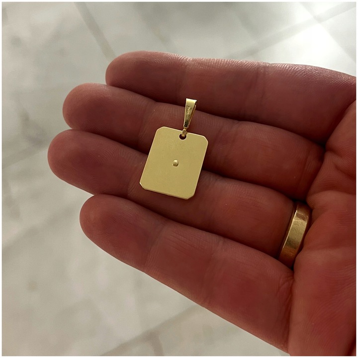 ZŁOTY MĘSKI MEDALIK MATKA BOSKA CZĘSTOCHOWSKA, SREBRO PRÓBA 925 POZŁACANY