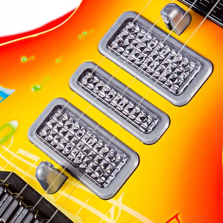 GITARA ROCKOWA DZIECI ŚWIECI GRA STRUNY INSTRUMENT