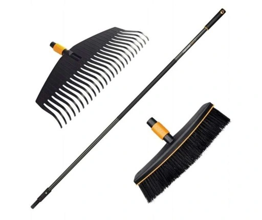 SZCZOTKA + GRABIE + TRZONEK QUIKFIT FISKARS