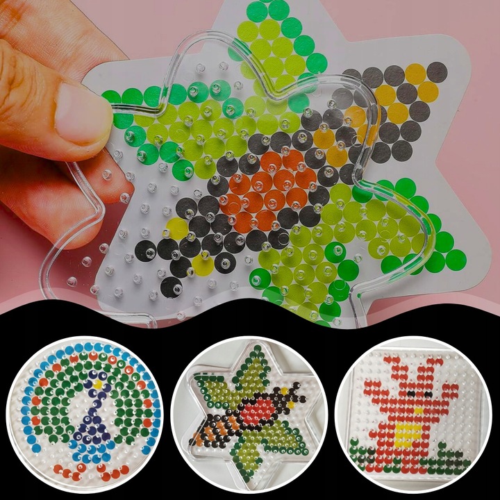 KORALIKI do PRASOWANIA ZESTAW 9000 szt DLA DZIECI SZABLONY WALIZKA PREZENT