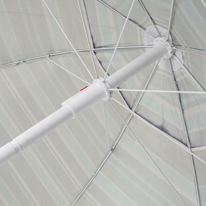 PARASOL PLAŻOWY Łamany OGRODOWY na BALKON Regulowany Tadar Paski 200 cm