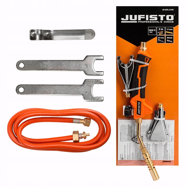 WAART Palnik UNIWERSALNY do lutowania MIEDZI + 3 DYSZE 17-40 mm, wąż 2 m