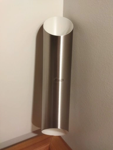 Kinkiet ogrodowy Eglo odcienie szarości i srebra zintegrowane źródło LED 7W