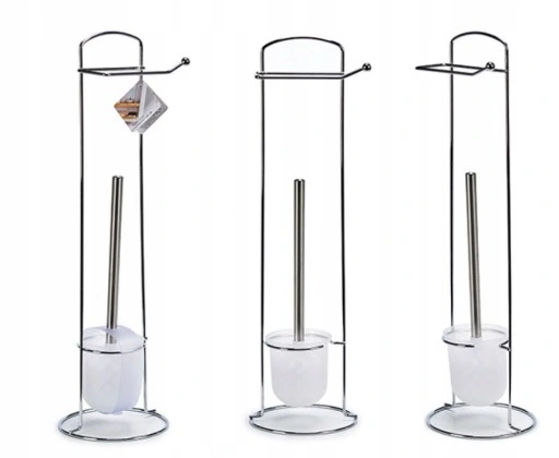 STOJAK ATON na PAPIER toaletowy CHROM zasobnik WC