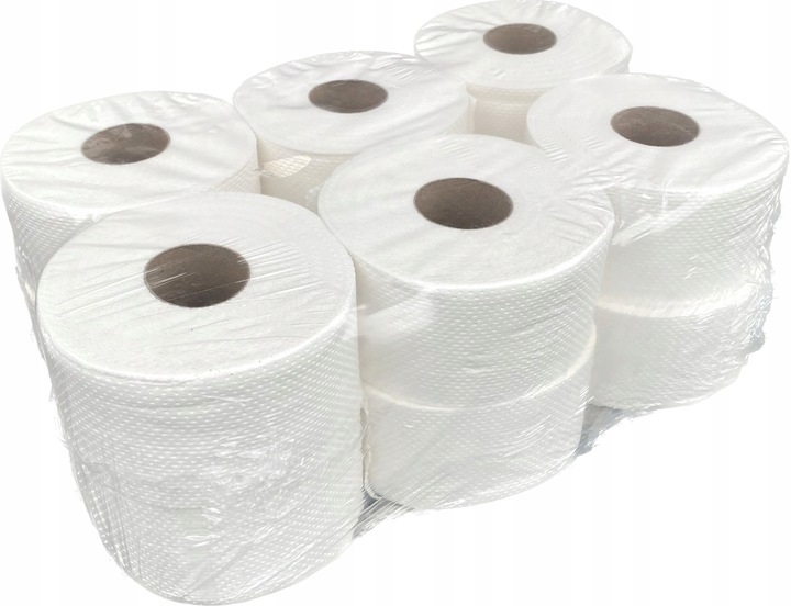 Papier toaletowy biały jumbo celuloza 100 m / 2 w, 12 szt.