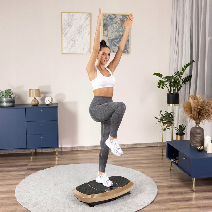 PLATFORMA WIBRACYJNA WIBRUJĄCA MASAŻER CIAŁA 3D Z LINKAMI XP750_3D GYMTEK