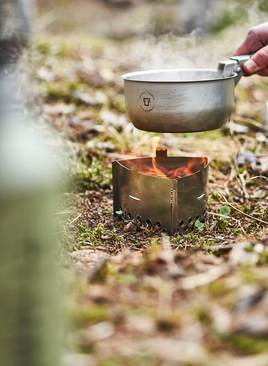 TRANGIA - TRIANGLE STOJAK OSŁONA PRZECIW WIATROWA Z UCHWYTEM NA PALNIK set