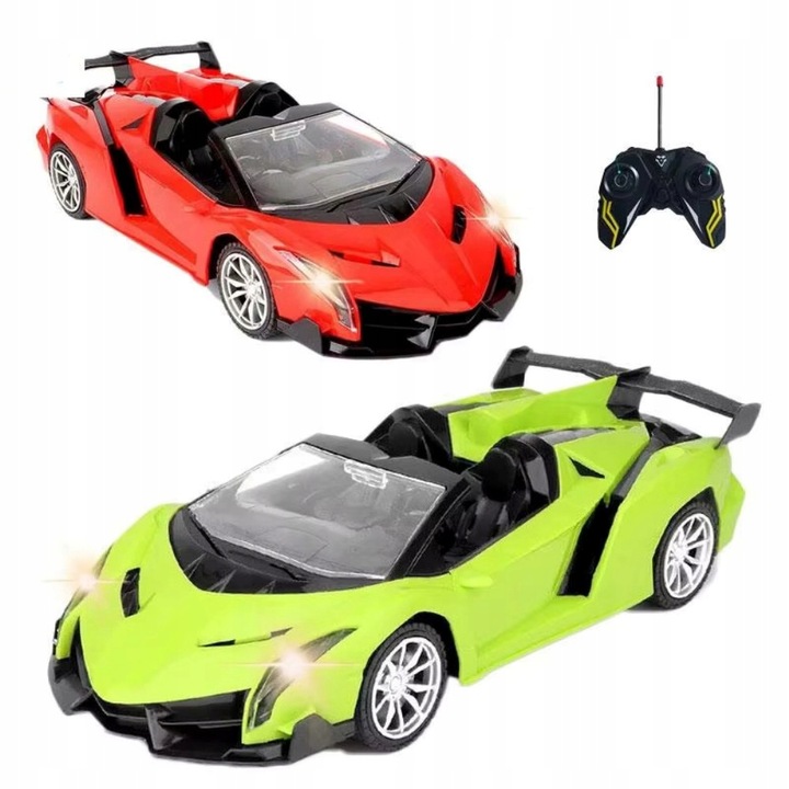 SAMOCHÓD ZDALNIE STEROWANY AUTO NA PILOTA RC POJAZD DLA DZIECKA LED PREZENT