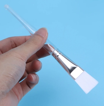 Pędzelek płaski do masek alg kwasów serum Prima Derma