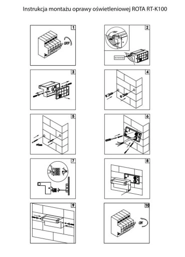 Kinkiet zewnętrzny Rota RT-K100 Suma