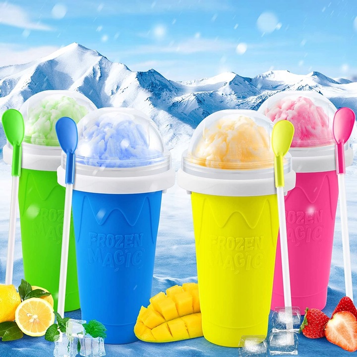 Kubek do Lodów Granity Sorbetów Slushy Koktajli Mrożonych KOLORY